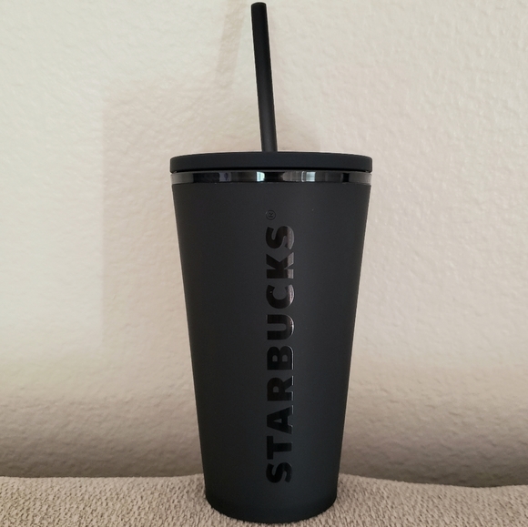 Starbucks Other - Starbucks Matte Black Cold Cup Tumbler 16oz NEW